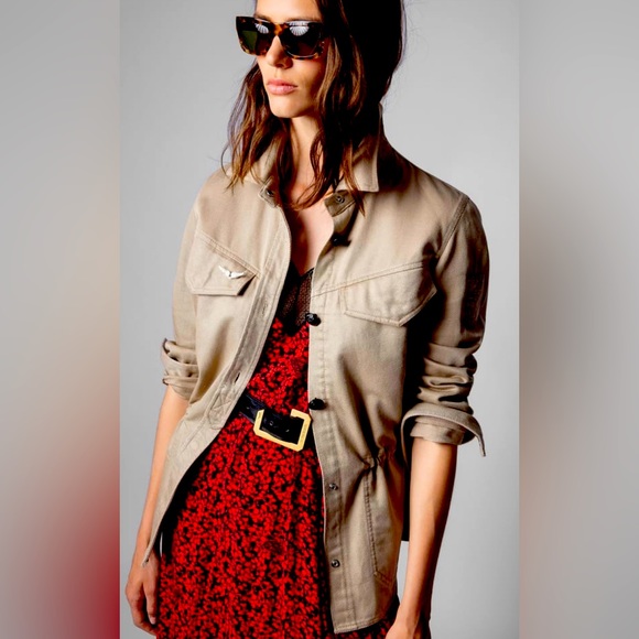 ZADIG & VOLTAIRE - Military Vest - Embroided Love Now - Picture 2 of 6